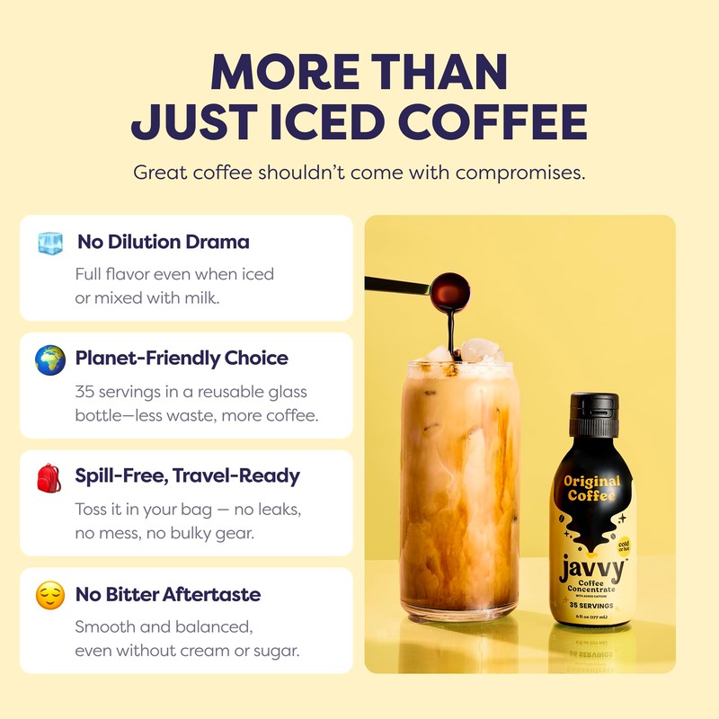 Coffee Concentrate - Cold Brew Coffee, Perfect for Hot or