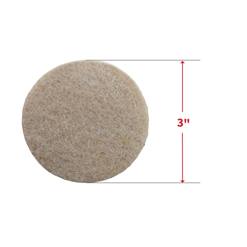 Felt so good 8804E Self Adhesive Felt Furniture Pads 3",