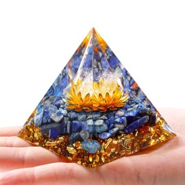 XIANNVXI Lapis Lazuli Crystal Orgonite Orgone Tower,Healing Crystal Gemstone Tower,Reiki Healing Crystal Gifts for Women Men