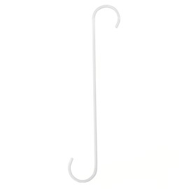 Wake Industry Kabette Wall Storage S-Shaped Hook, White, 11.8 inches (300 mm)