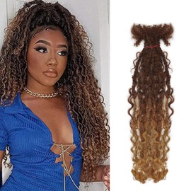Dreadlock Extensions Human Hair 21 Strands Locs Extensions Real Human Hair, Natural Black for Women Men Full Handmade Permanent Locs Can Be Dyed and Bleached