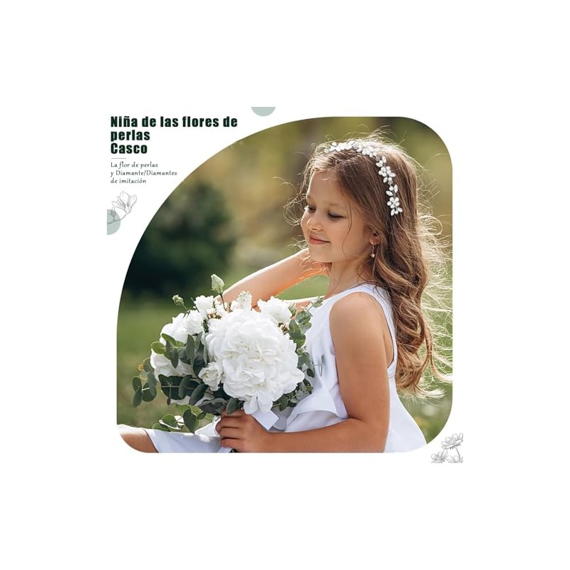Mythya Bandas para el Cabello de Las Cristal Flores, Accesorios