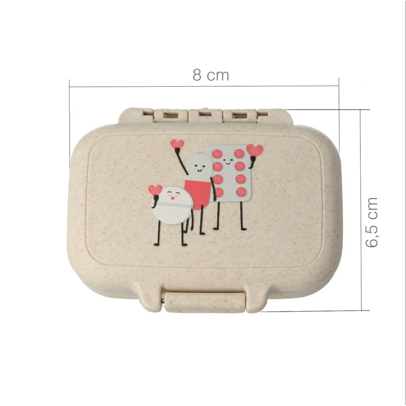 MovilCom® Small Pill Box Daily Pocket | 3 Compartments |