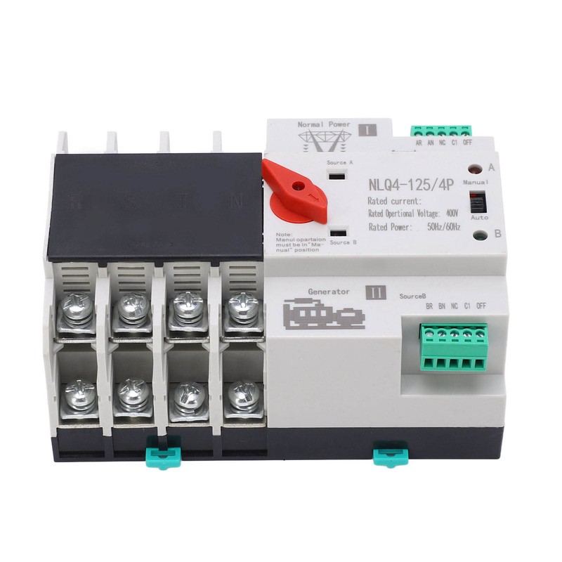 4P Dual Power Automatic Transfer Switch High Temperature Resistant Double