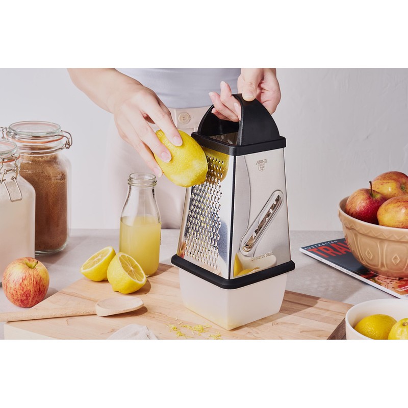 Avanti 4 Sided Stainless Steel Box Grater with Storage Box