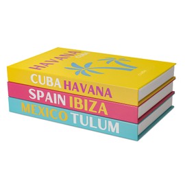 Preppy Style Decorative Book Set, a Collection of 3 Fashionable Faux Books, Perfect for Home Decor, Preppy Books, Coffee Table Decor, Book Shelf Decor, Creative Decorative Books, Books Decor