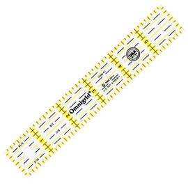 Omnigrid 1 x 6-Inch Ruler, Clear Quilting and Sewing Ruler