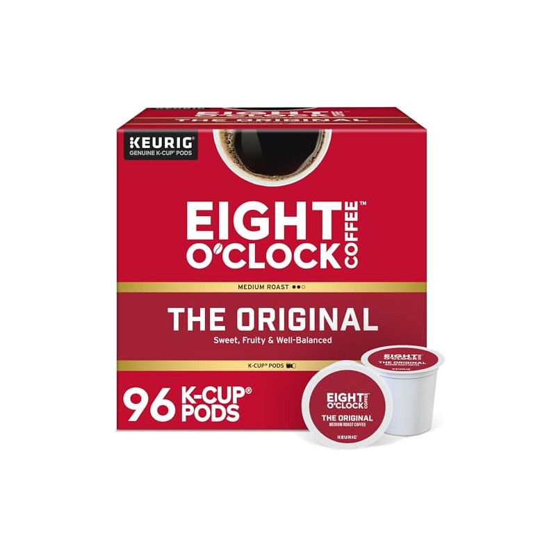 Eight O'Clock Coffee The Original, Single-Serve Keurig K-Cup Pods, Medium