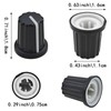 Capiant 20 PCS D Type Potentiometer Knobs, Plastic Volume Tone