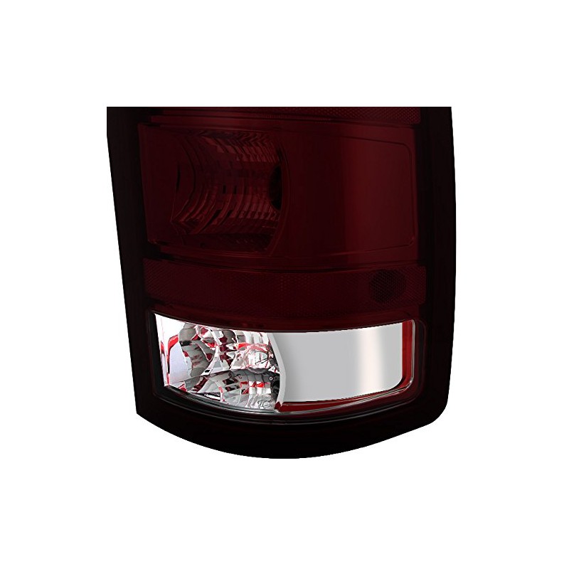 For GMC Sierra Fleetside Pickup Dark Red Tail Lights Driver