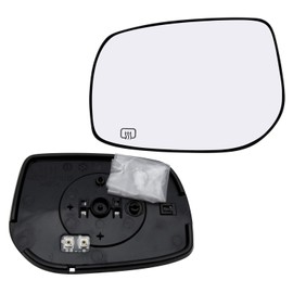 Driver Side Mirror Glass Assembly With Plastic Backing Plate Heated Compatible with 2009-2013 Toyota Corolla Matrix