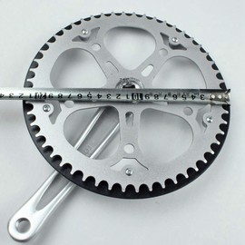 Daowwui Folding Bike Crankset 52T Square Hole 170mm CNC Crankset Bicycle Crank Set Sprocket