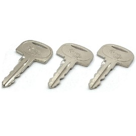 BODYA 6pcs 601 Excavator Keys Ignition Key Construction Machinery Replacement Key for Sany 601 Key Mini Excavator Broderson Crane