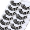 Veleasha Russian Strip Lashes DD Curl False Eyelashes Fluffy Wispy