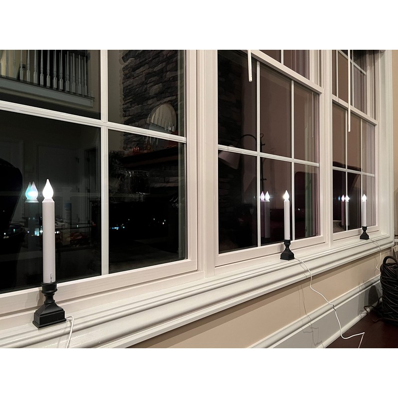 612 Vermont LED Electric Window Candles with Bright Hot Spot,