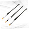 Baluue 3pcs Nail Art Brush Flat Uv for Fine Detailing