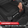 Motor Trend Seat Covers for Cars Trucks SUV, Faux Leather