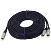 5m Subwoofer Audio Cable 1RCA to 2RCA Y Splitter Cord