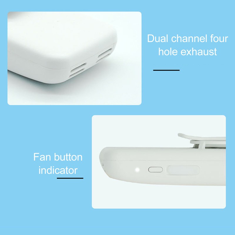 Face Mask Fan Portable Mini Electric 2 Speed Anti Fog