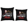 Spotted Lanternfly Trap Insect Spray Lantern Fly Throw Pillow