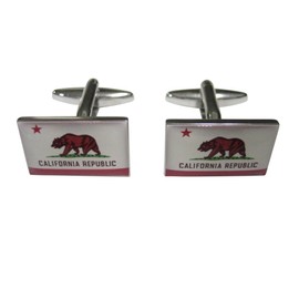 Kiola Designs California State Flag Cufflinks