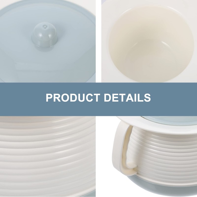Alipis Chamber Pot Portable Toilets Bedpan Urinal Pots with Lid