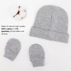 ^ Conjunto De Gorro Y Manoplas De Algodón For Bebé,