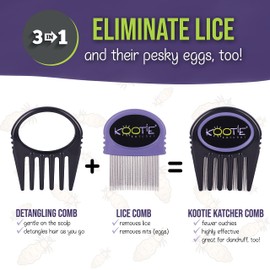 Kootie Katcher – Lice Comb - Nit Comb - Metal Lice Comb