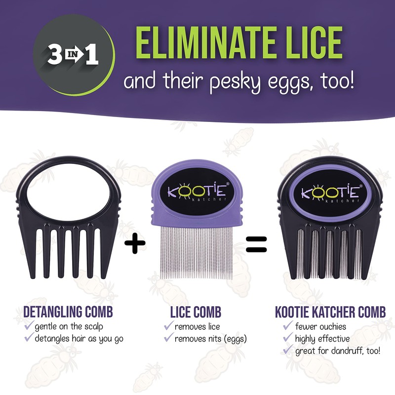 Kootie Katcher – Lice Comb - Nit Comb - Metal