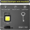 RETZLA Cob Keychain Work Light Keychain Flashlight 4 Light Modes,