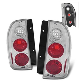 SPPC Chrome Euro Tail Lights Assembly Set for Suzuki Grand Vitara - (Pair) Include Driver Left and Passenger Right Side Replacement
