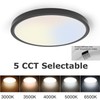 TALOYA 10 Inch Black LED Ceiling Light Fixture Flush Mount,