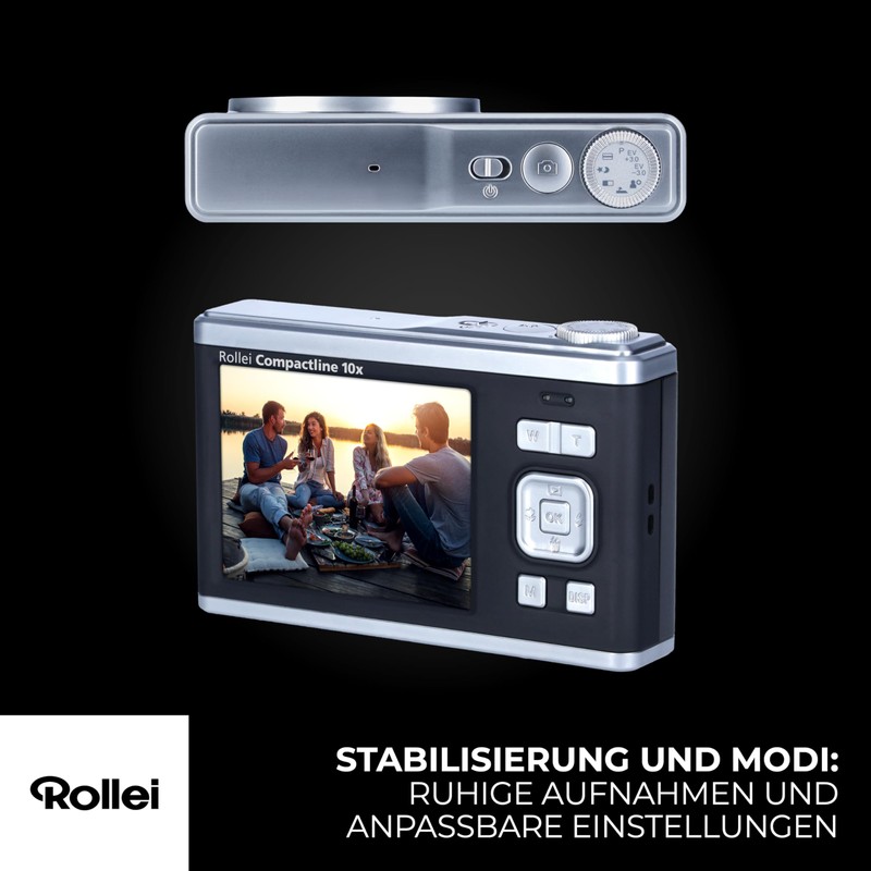 Rollei Compactline 10X – 60 MP – 10x Optical Zoom;