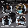 KNODOS Espresso Shaker 54mm with Walnut Lid | Premium Blind