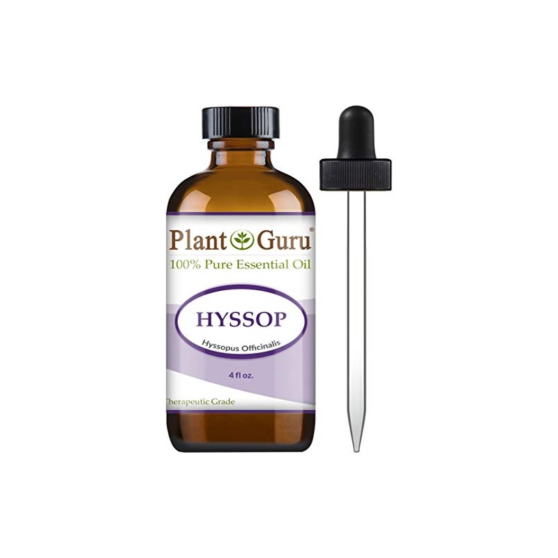 Hyssop Essential Oil 4 oz 100% Pure Undiluted Therapeutic Grade.