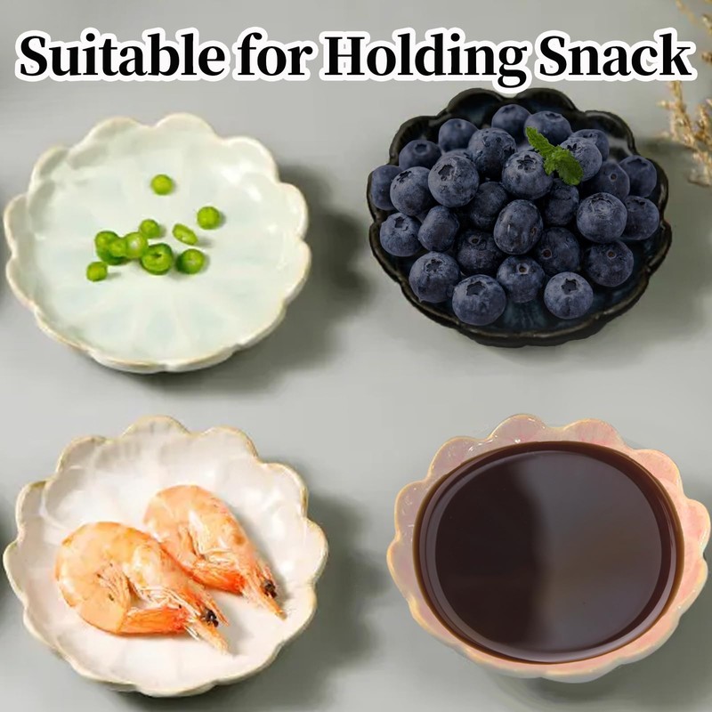 Orkim Ceramic Lotus Flower Earring Display Tray, Bedside Table Jewelry