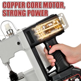 Bag Closing Machine, 2s/bag Cordless Bag Closing Sewing Machine, Electric Bag Sewing Machine, Portable Bag Sewer Automatic Woven Bag Closer Packing Machine for Packing Bags Non-woven Fabrics Leather