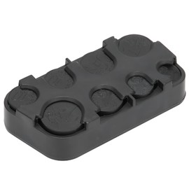 Wifehelper Euro Coin Dispenser Rectangle Chain Purse Holder Car Sorter Organizer Box Black Plastic Storage Box Vehicle Container