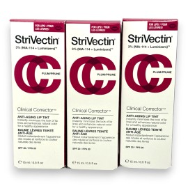 StriVectin Clinical Corrector Anti-Aging Lip Tint SPF 20 15ml/0.5fl.oz. LOT OF 3