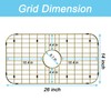 Alonsoo 26" x 14" Large Gold Kitchen Sink Grid and
