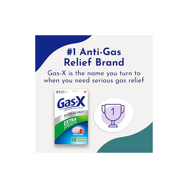Gas-X Gas-X Extra Strength Chewable Gas Relief Tablets with Simethicone