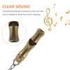ORFOFE 6pcs Brass Survival Whistle Keyring Loud Multi-Function Whistles for
