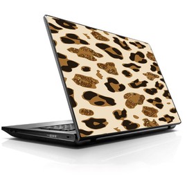 15 15.6 inch Laptop Notebook Skin Vinyl Sticker Cover Decal Fits 13.3" 14" 15.6" 16" HP Lenovo Apple Mac Dell Compaq Asus Acer Brown Leopard Skin Pattern