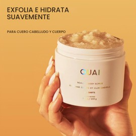 Ouai- Exfoliante corporal y para el cuero cabelludo, St. Barts: exfoliante corporal con mezcla de azúcar y aceite de coco para una piel suave e hidratada; exfoliante suave para el cuero cabelludo que