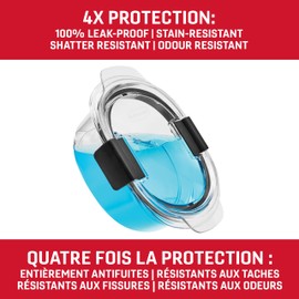 Rubbermaid Brilliance Round Leak Proof Food Storage Containers, 2.17 cup (510 mL), 2 Pack