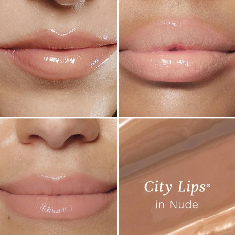 City Brillo Labial Nude City Beauty: Hidratante Y