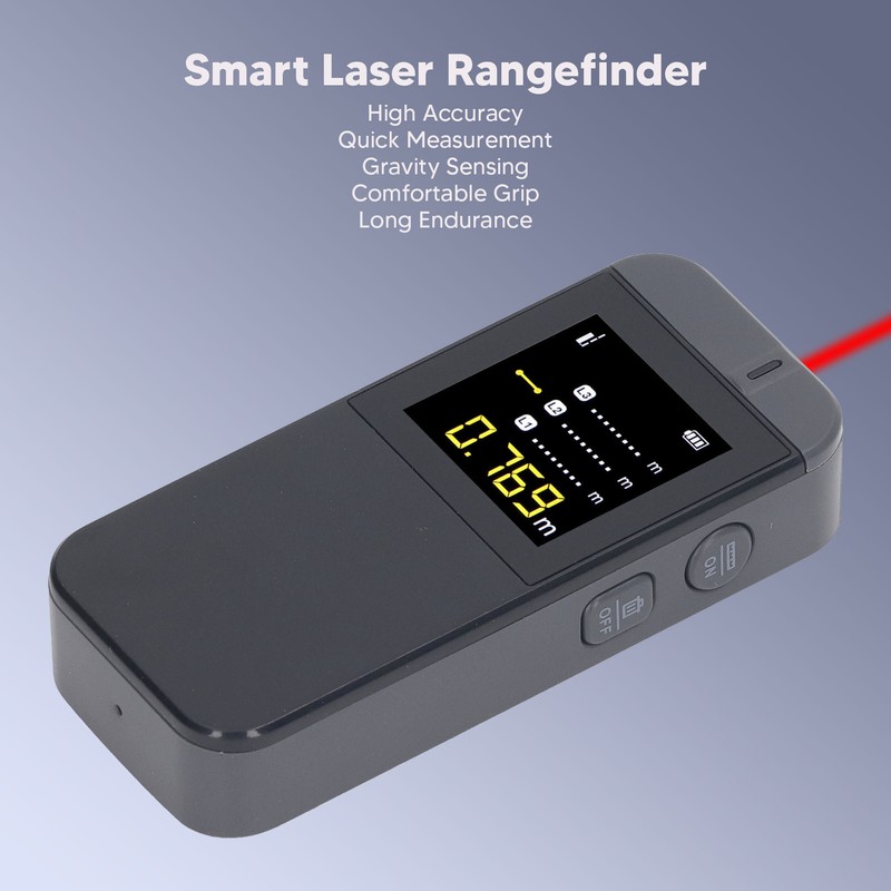 Smart Infrared Rangefinder LCD Screen Gravity Sensing Distance Measuring Device