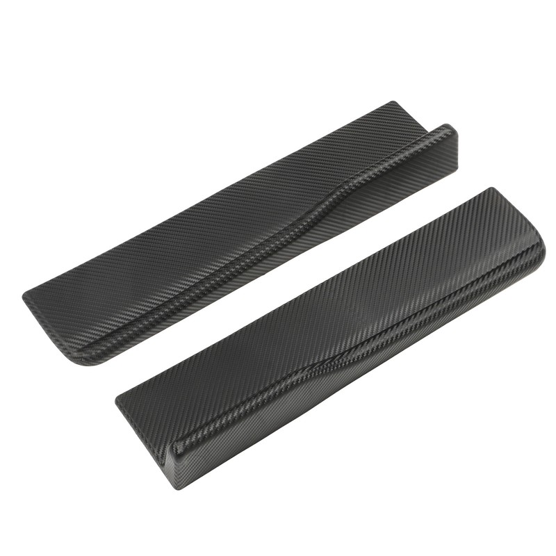 2PCs Rear Side Skirt Winglet Carbon Fiber Style Universal Car