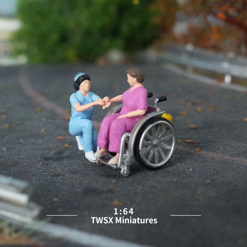 3pcs 1:64 Scale Miniature People for Creative Scenes