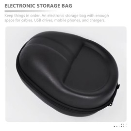 Gatuida Headphone Bag Headphone Case for Kids Portable Earphone Bag Headset Case Zipper Earbud Case Hard Storage Bag Organizer Decorative Earphone Organizer Travel Foldable Eva Earplugs